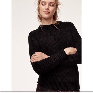 Wilfred aritzia black sweater salette XS